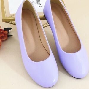 Lavender Ballet Flats